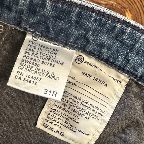 AG Adriano Goldschmied The Stevie Roll Up Slim 31R - Picture 4 of 7